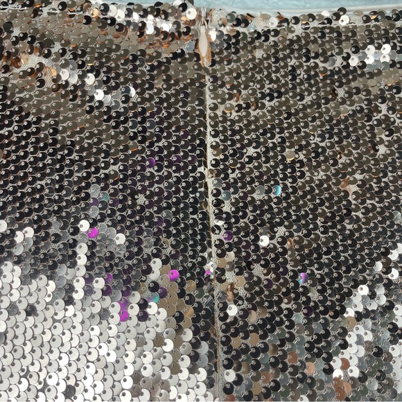 Nasty Gal Rose Gold Sequin Split Thigh Midi Skirt - Picture 8 of 12